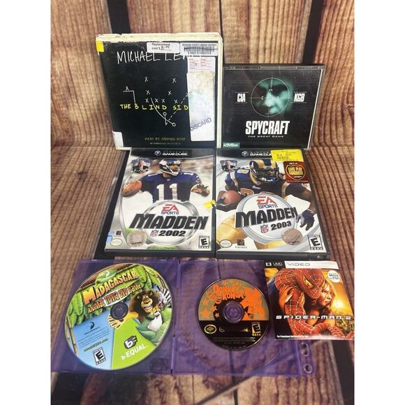 Mixed Media GameCube PSP DVD Audiobook PC Madden Donkey Kong Spider-Man Spycraft - Picture 1 of 3